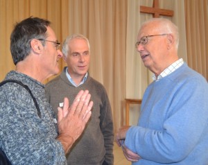 Charles Swainson talking with Eric Smith